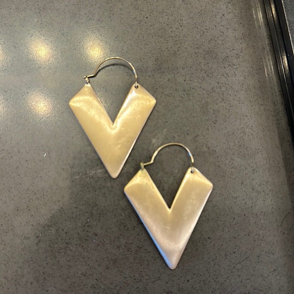 Gold earrings
